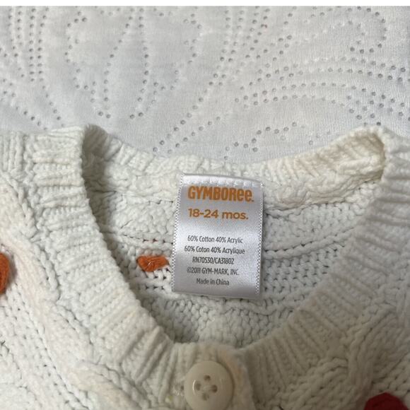Gymboree Pom Knit Cardigan Sweater Size 18-24m - Picture 6 of 7